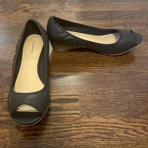 Ladies Croft & Barrow Open-Toe Wedge Shoes